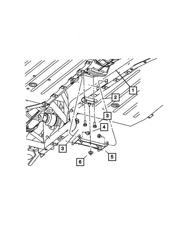6101058 - Engine Mounting: Hex Head Bolt And Washer for Mopar Image