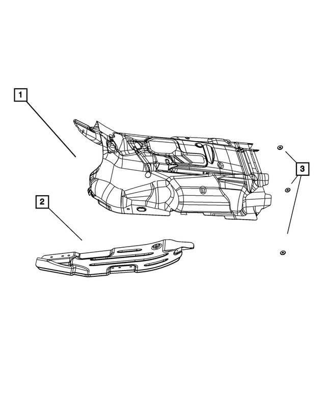 55360978AC - Exhaust: Floor Pan Shield for Mopar Image