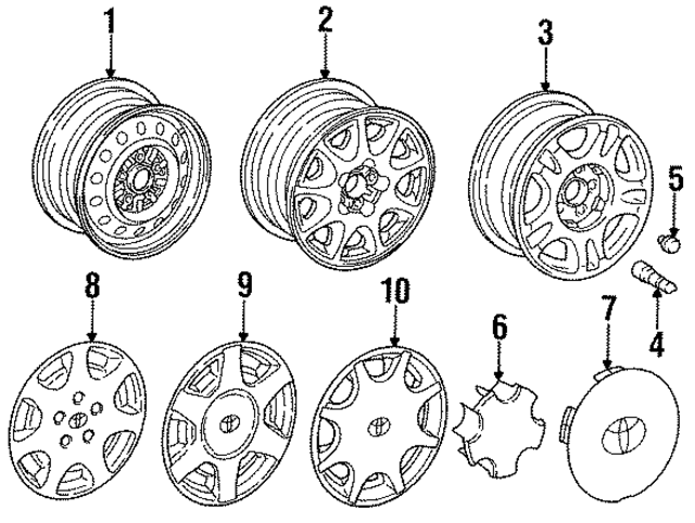 4262106010 - : Wheel Cover for Toyota Image
