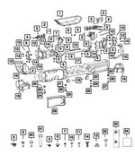 68340509AA - Frame, Bumper and Fascia: Screw for Mopar Image