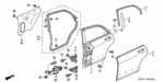 67910S5DA01ZZ - Body/Air Conditioning: HINGE, R. RR. DOOR (UPPER) for Honda Image