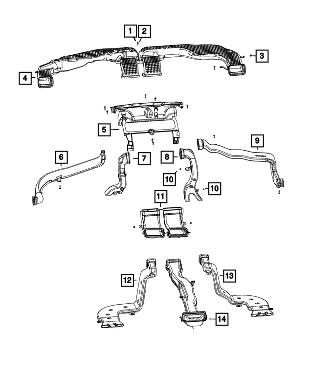 « 68646080AD –  : Panneau D'instruments Conduit pour Mopar Image »