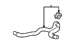 8724548A20 - HVAC: Heater Hose for Toyota Image