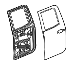 86532554 - Body: Door Shell for Chevrolet: Silverado 1500, Silverado 1500 LD, Silverado 2500 HD, Silverado 3500 HD | GMC: Sierra 1500, Sierra 1500 Limited, Sierra 2500 HD, Sierra 3500 HD Image
