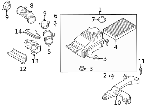 Air Intake for 2015 Volkswagen Passat #0