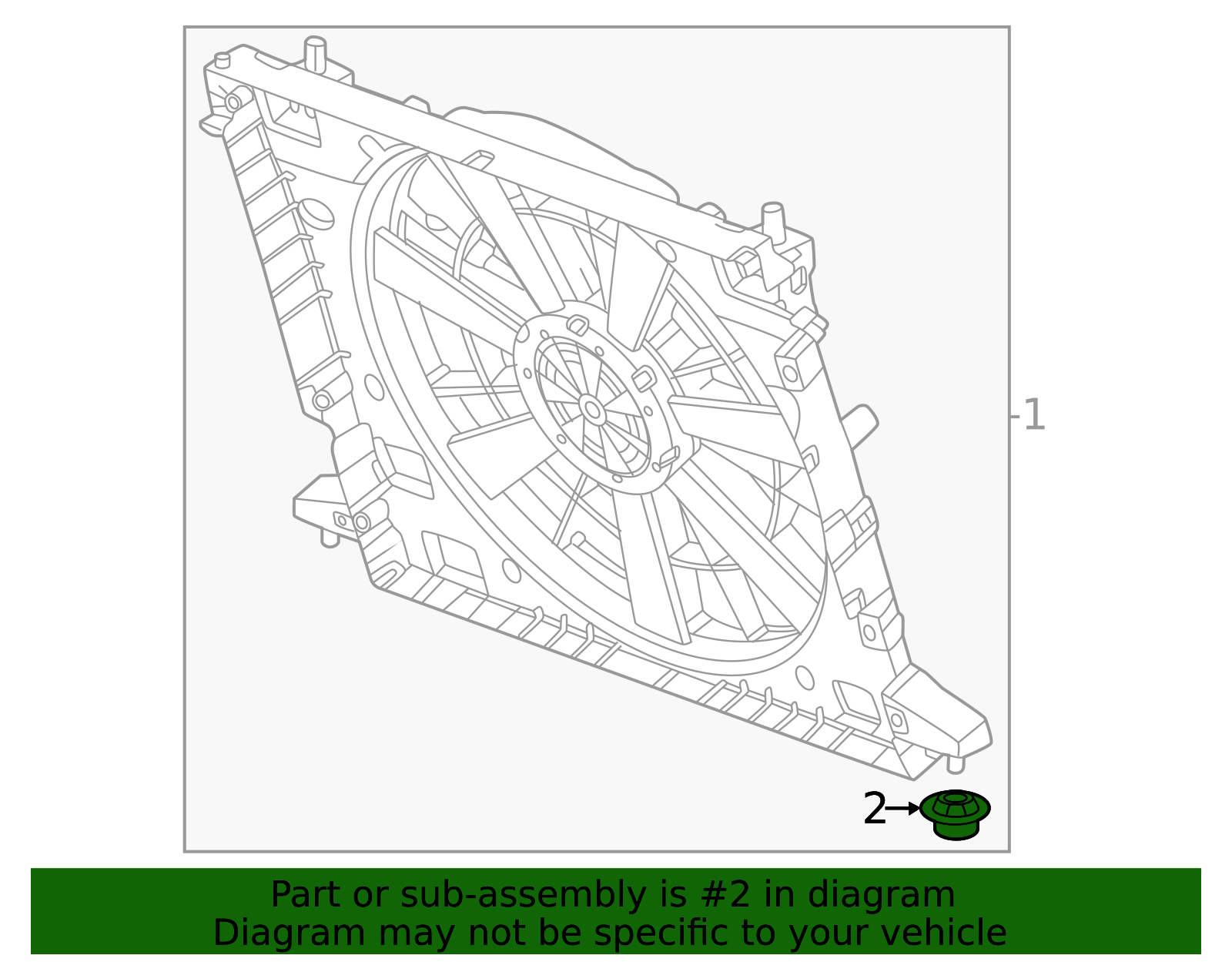2022-2026 GM Radiator Assembly Insulator 85153456 GM | GMPartsDirect.com