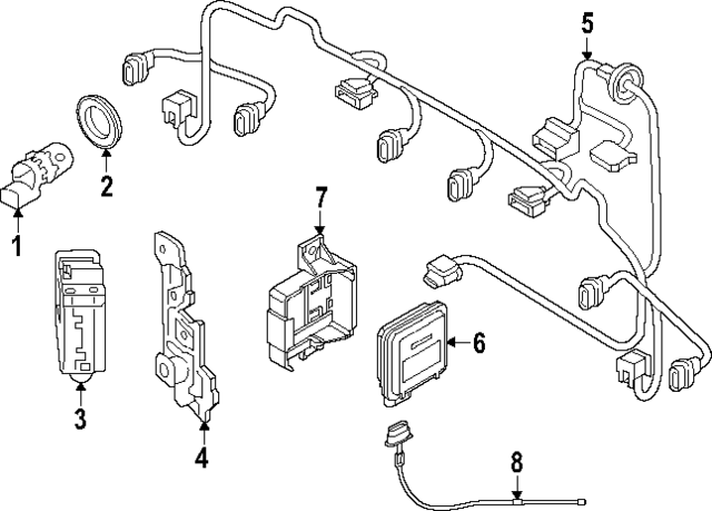 80A907694 - Body: Mount Bracket for Audi Image