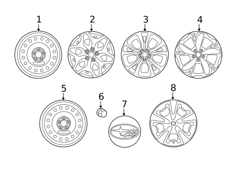 Wheels for 2021 Subaru Forester #0