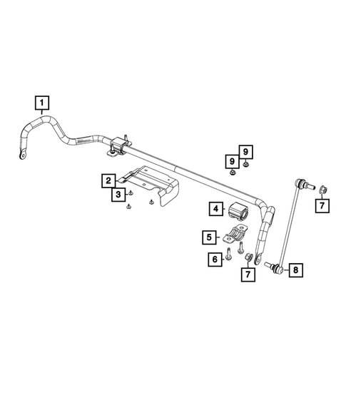 Front Stabilizer Bar for 2021 Chrysler Voyager #0