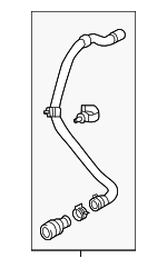 8S0122051A - Cooling System: Water Hose for Audi: TT Quattro, TTS Quattro Image