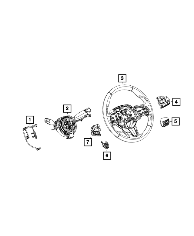 68248839AC - Electrical: Steering Wheel Wiring for Mopar Image image
