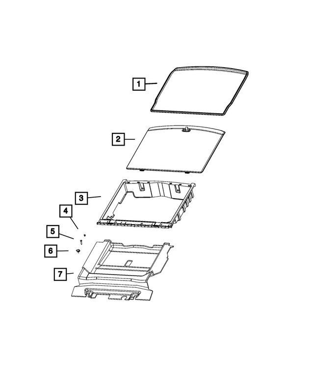 7MD87TX7AA - Interior Trim: Load Floor Panel for Jeep: Cherokee, Wagoneer S Image