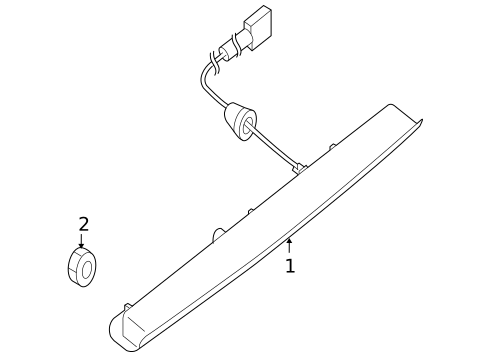 High Mounted Stop Lamp for 2005 Saab 9-2X #0