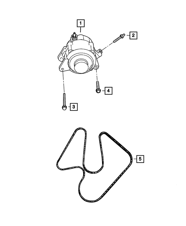 6504344 - Electrical: Hex Head Screw And Washer for Mopar Image