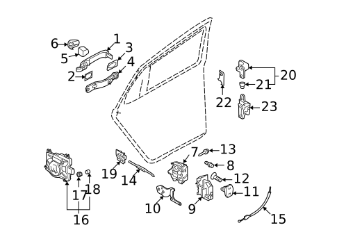 Rear Door for 2006 Volkswagen Phaeton #0