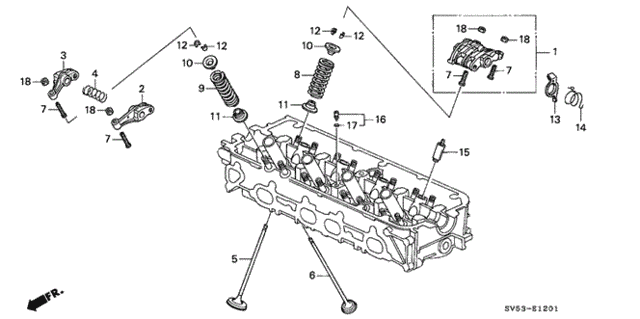 Rocker Arm - Valve (2) for 1995 Honda Accord #0