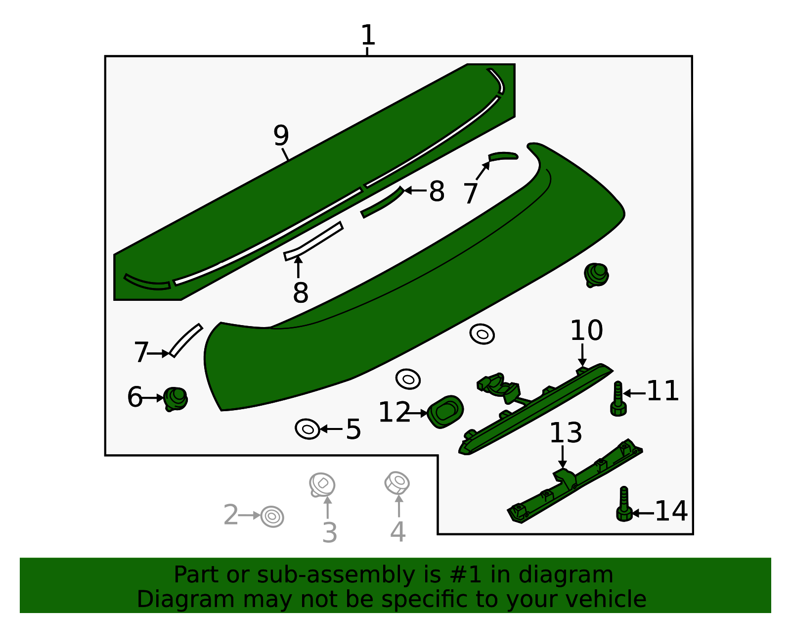 BBN5-51-960F-50 - Spoiler Assembly - 2010-2012 Mazda 3 | Mazda