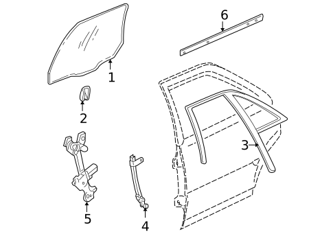 Rear Door for 2002 Cadillac Seville #0