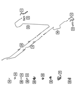 68169554AA - : Brake Tube, Left Rear for Mopar Image