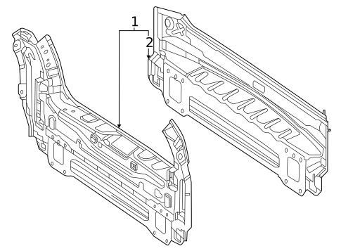 Rear Body for 2021 Mercedes-Benz GLS63 AMG #0
