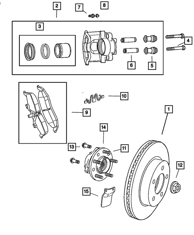 4779101AB - Service Brakes: Brake Rotor for Mopar Image image