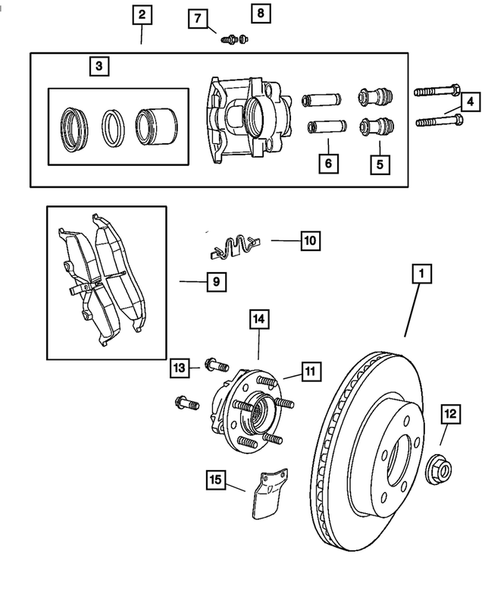 Front Brakes for 2001 Dodge Intrepid #0