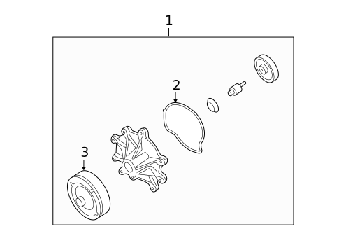 Water Pump for 2007 Dodge Nitro #1