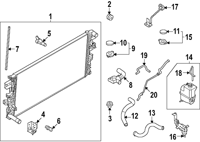 214107JA0A - : Radiator for Nissan: Armada Image