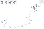 2054710815 - Fuel System: Purge Line for Mercedes-Benz: C400, C43 AMG, C450 AMG, E43 AMG, GLC43 AMG Image