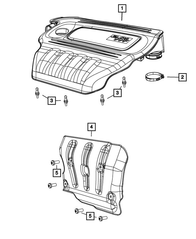 68146205AC - : Engine Cover for Mopar Image