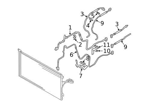 Rear AC Lines for 2008 Volkswagen Touareg #0