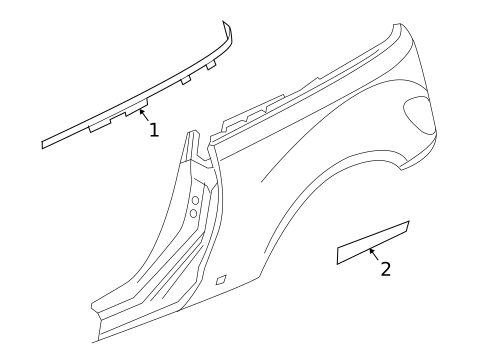 Exterior Trim - Quarter Panel for 2006 Chrysler PT Cruiser #1