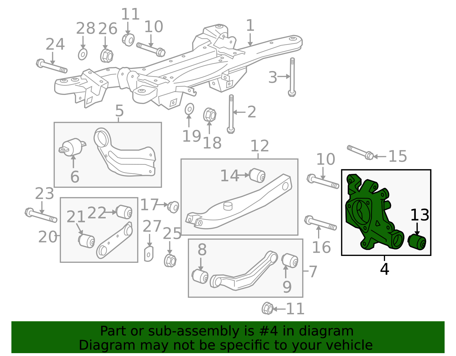 2010-2016 Buick Rear Wheel Hub Bracket 23478767 | TascaParts.com