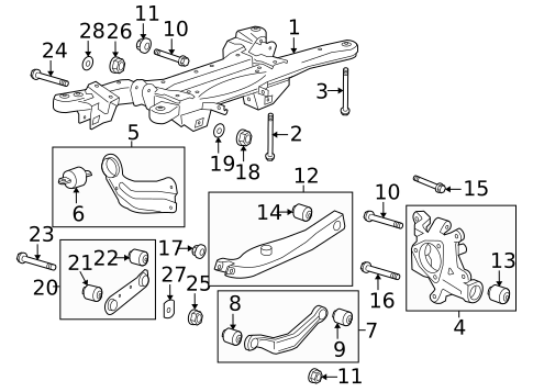Rear Suspension for 2011 Buick LaCrosse #0