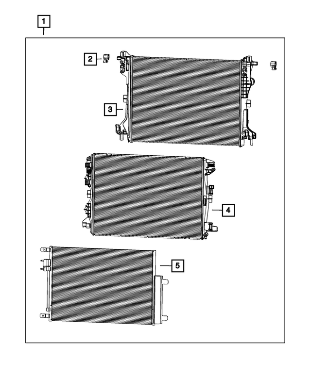 68285861AA - Cooling: Radiator Isolator for Mopar Image
