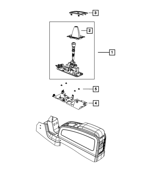 Gearshift Controls and Related Parts for 2010 Dodge Journey #1