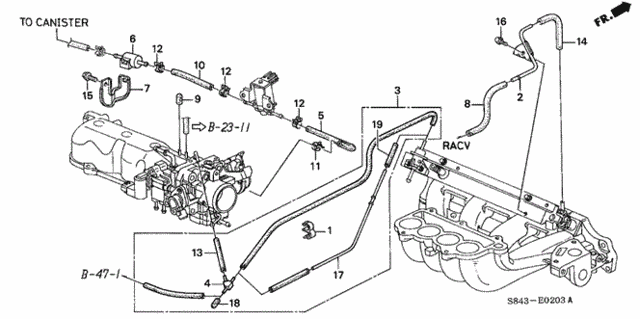 Install Pipe - Tubing (4) for 2001 Honda Accord #0