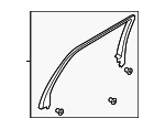 SL1Z4025504AA - Body: Window Molding for Ford Image