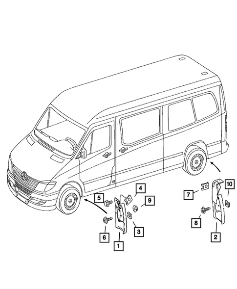 Moldings and Ornamentation for 2007 Dodge Sprinter 2500 #2