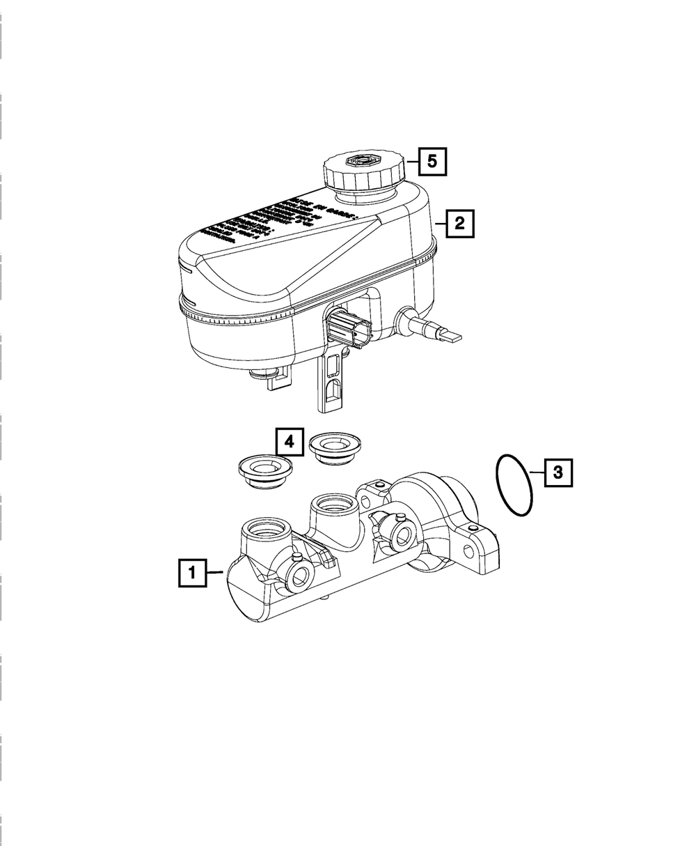 Brake Master Cylinder - Mopar (68193548AA)