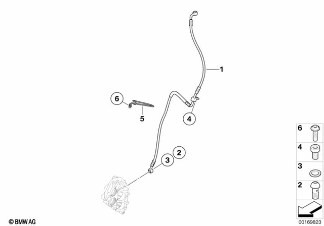 34317680001 - : Countersunk Screw - M6X25 for BMW-Motorrad Image