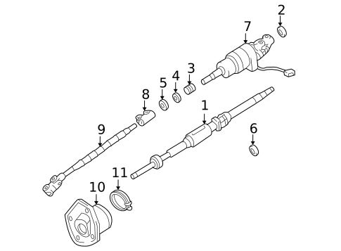 Shaft & Internal Components for 2006 Lexus LX470 #0