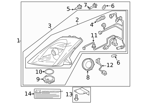 Bulbs - Chassis for 2005 Nissan 350Z #0