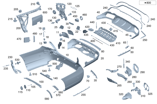 2138852925 - Detachable Parts: Trim, Bumper for Mercedes-Benz: E53 AMG, E63 AMG S Image image