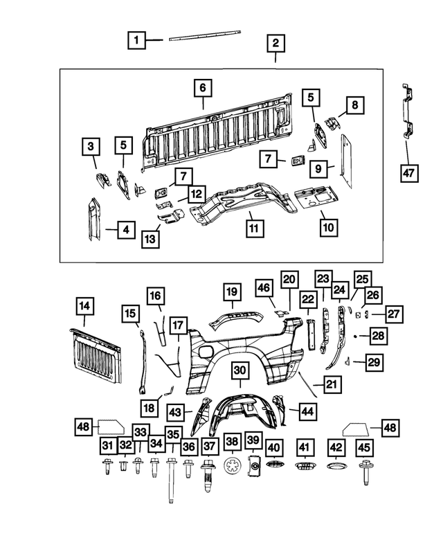 68421652AA - Body Sheet Metal Except Doors: Body Panel Deadner, Right Rear for Mopar Image image