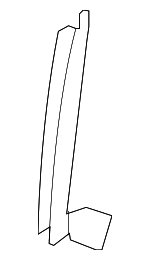 72231TF0003 - : 2009-2013 Honda Fit - Sash R Front Door Center (Lower) for Honda: Fit Image