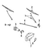 2888001G63 - Body: Wiper Arm for Nissan: D21, Pathfinder, Pickup Image