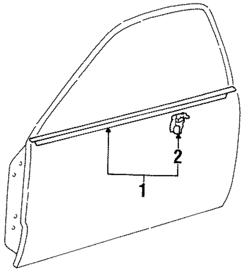Exterior Trim - Door for 1996 Toyota Paseo #0