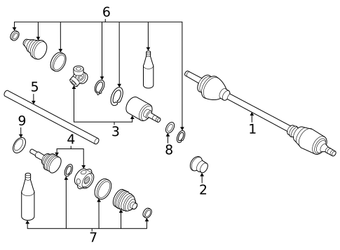 Drive Axles for 2023 Nissan ARIYA #2