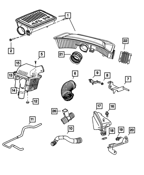 Air Cleaner for 2009 Jeep Grand Cherokee #0